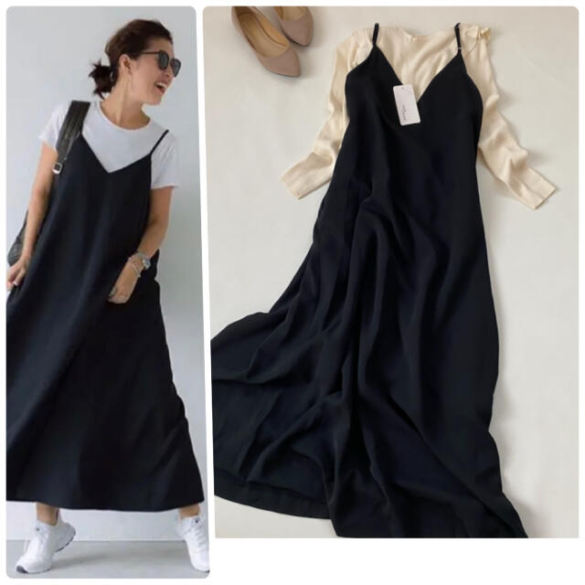 新品❣️ステートオブマインド キャミワンピース ドレス 黒 ブラック
