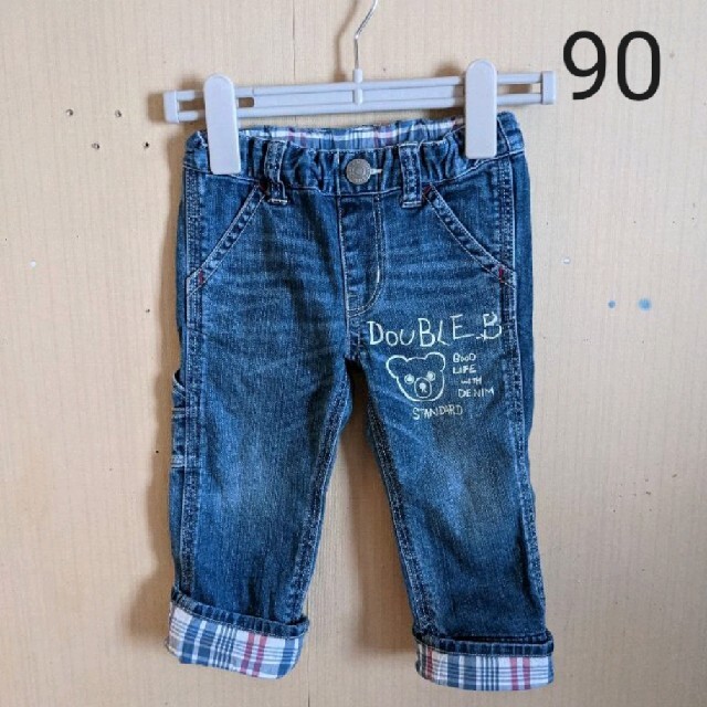 DOUBLE.B(ダブルビー)のDOUBLE.B 90 デニム キッズ/ベビー/マタニティのキッズ服男の子用(90cm~)(パンツ/スパッツ)の商品写真