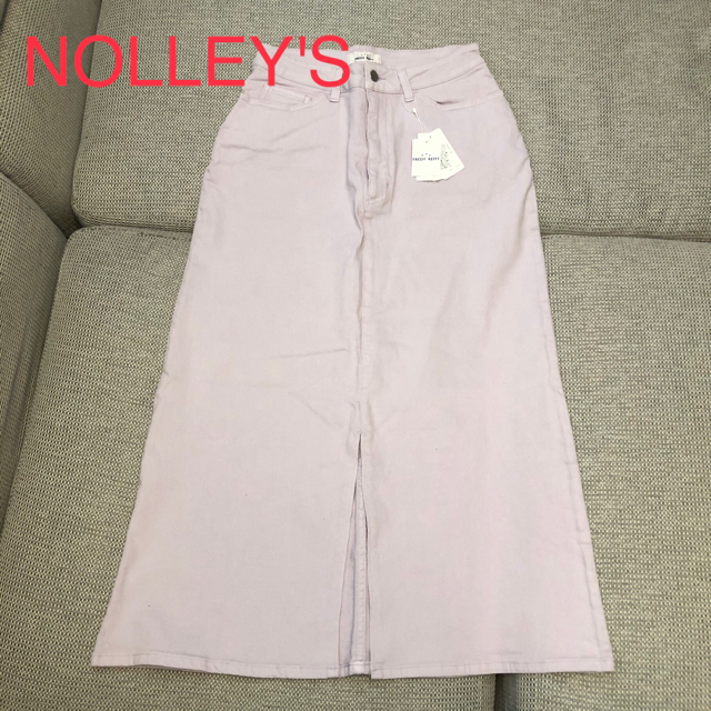 NOLLEY'S(ノーリーズ)の新品FREDY REPIT☆デニム調ロングスカート☆サイズ38ピンク☆ノーリーズ レディースのスカート(ロングスカート)の商品写真