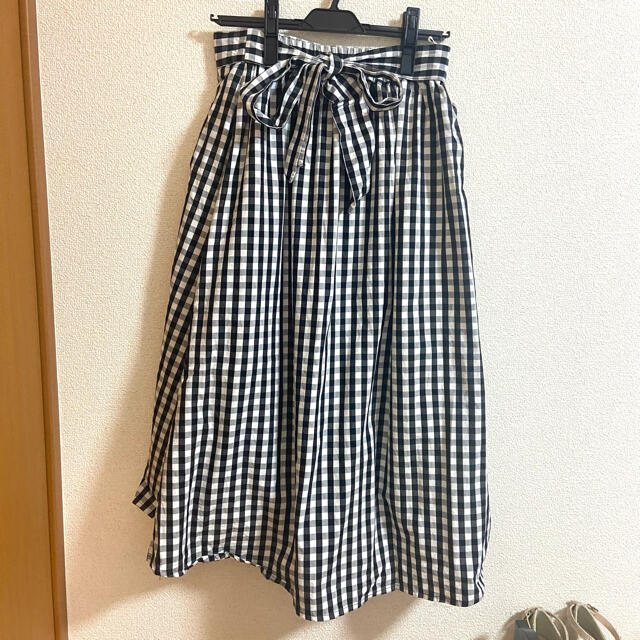 ギンガムチェック ロングスカート レディースのスカート(ロングスカート)の商品写真