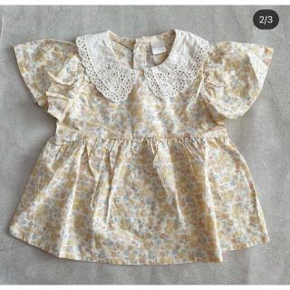 テータ　花柄　トップス(Tシャツ/カットソー)