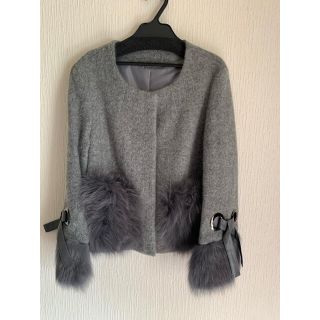 SCOT CLUB - 美品✨fennel フォックスファー ポケット ノーカラー