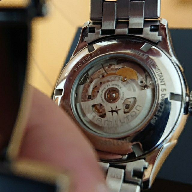 Hamilton(ハミルトン)のHAMILTON　ハミルトン　オープンハート　ブルー　42ミリ メンズの時計(腕時計(アナログ))の商品写真