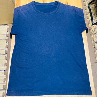 ノーブランド　半袖Tシャツ　ネイビー　紺(Tシャツ/カットソー(半袖/袖なし))