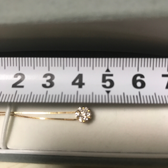 K18  イエローゴールド　ダイヤモンドネックレス 【0.2ct】