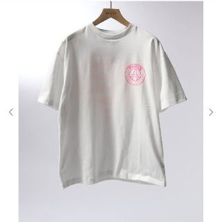 エディフィス(EDIFICE)のPSG×EDIFICE  パリサンジェルマン Sサイズ 白Tシャツ 綿100％(Tシャツ/カットソー(半袖/袖なし))