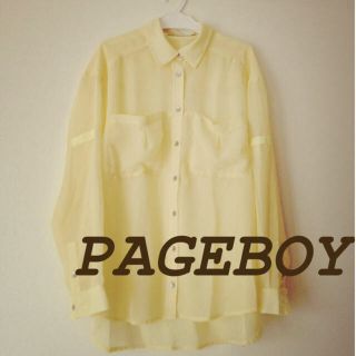 ページボーイ(PAGEBOY)のページボーイ シフォンシャツ(シャツ/ブラウス(長袖/七分))