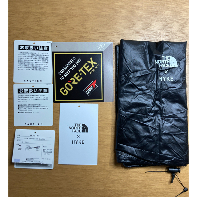 HYKE(ハイク)の[超希少メンズS] HYKE THE NORTH FACE 19AW ブラック メンズのジャケット/アウター(ダウンジャケット)の商品写真