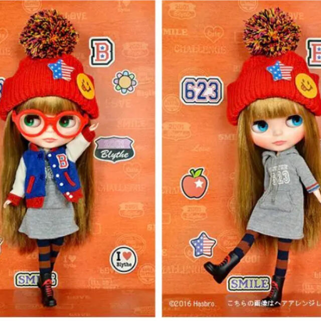 Blythe ネオブライス ヴァーシティ・ディーン ハンドメイドのぬいぐるみ/人形(人形)の商品写真