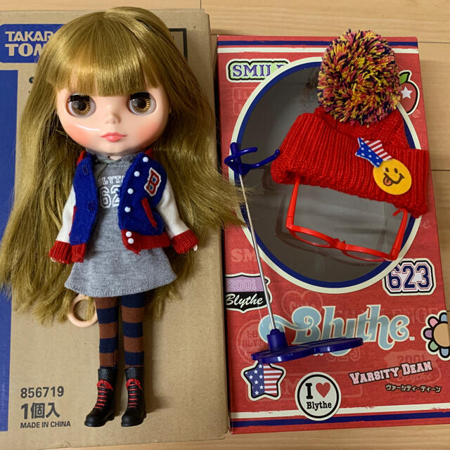 Blythe ネオブライス ヴァーシティ・ディーン ハンドメイドのぬいぐるみ/人形(人形)の商品写真