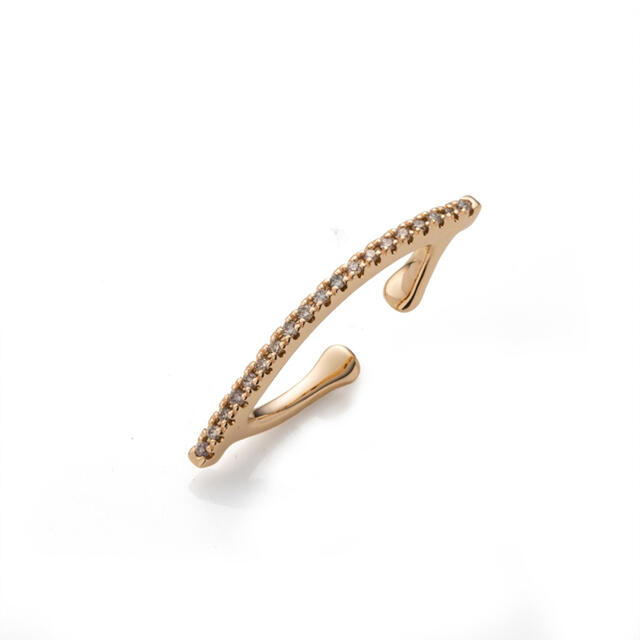 Hirotaka Diamond Bow Ear Cuff - イヤーカフ