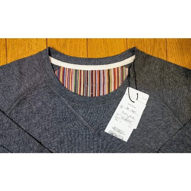 Paul Smith(ポールスミス)のポールスミス　新品　メンズ　ロングTシャツ(チャコールグレーM) メンズのトップス(Tシャツ/カットソー(七分/長袖))の商品写真