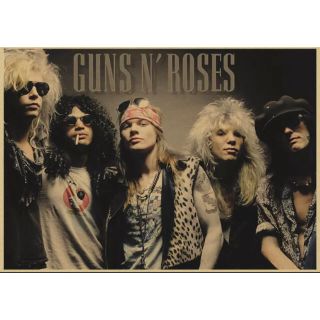 ポスター 045 音楽 ガンズアンドローゼス Guns n’ Roses 初期(印刷物)