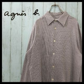 アニエスベー(agnes b.)の【割引有】安定の人気アニエスbの長袖シャツ ブルー系 入手困難ロゴ有り(シャツ)