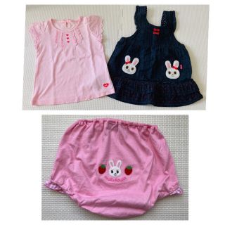 ミキハウス(mikihouse)のミキハウス　スカート　トップス　パンツ　セット(ワンピース)