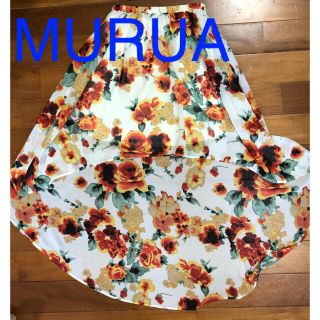 ムルーア(MURUA)のMURUA 花柄スカート ムルーア(ひざ丈スカート)