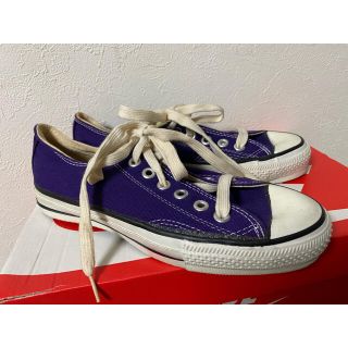 コンバース(CONVERSE)の80s USA製 コンバース オールスター 紫 24.5センチ チャックテイラー(スニーカー)