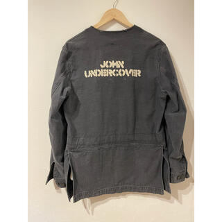 アンダーカバー(UNDERCOVER)のJohn undercover ノーカラーデニムジャケット(Gジャン/デニムジャケット)
