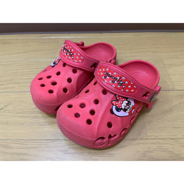 crocs(クロックス)のクロックス　ミニーちゃん キッズ/ベビー/マタニティのキッズ靴/シューズ(15cm~)(サンダル)の商品写真