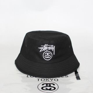 STUSSY ステューシー バケットハットブラック 黒(その他)