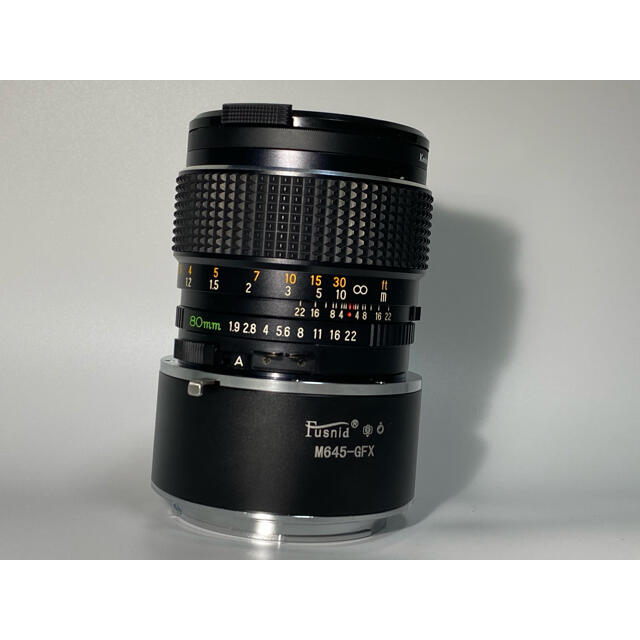 MAMIYA SEKOR C 80mm f1.9 Gマウントアダプター付き