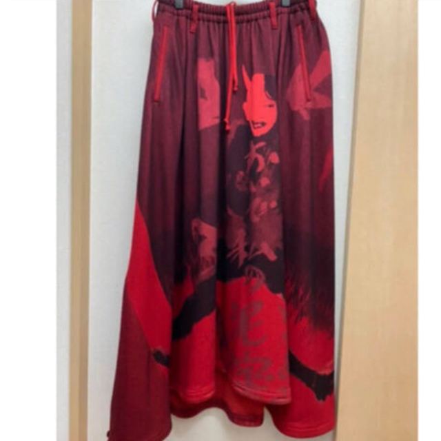 パンツyohji yamamoto 18aw 赤フラノスカート