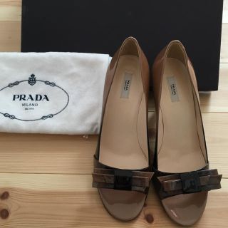 プラダ(PRADA)の プラダ リボン パンプス 未使用❣️(ハイヒール/パンプス)