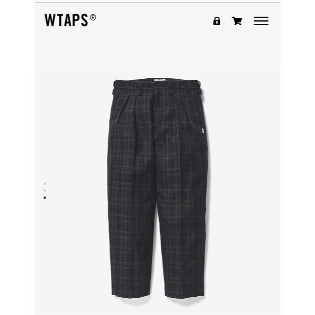 WTAPS TUCK /TROUSERS/ WOOL.TWEED.TEXTILE