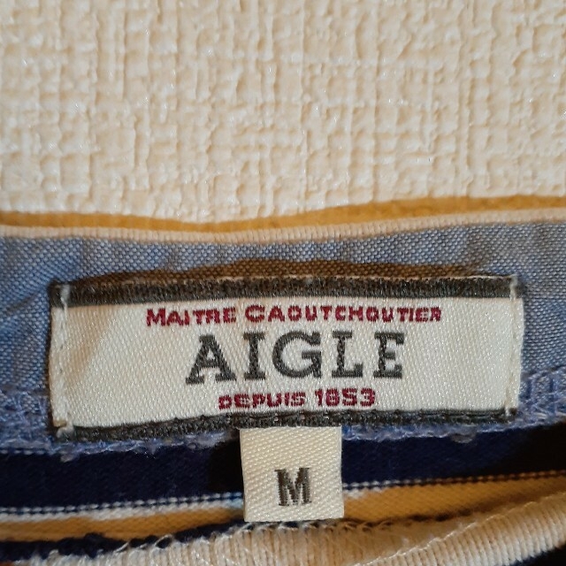 AIGLE(エーグル)のAIGLE ボーダー　スウェット　シャツ　カットソー レディースのトップス(カットソー(長袖/七分))の商品写真