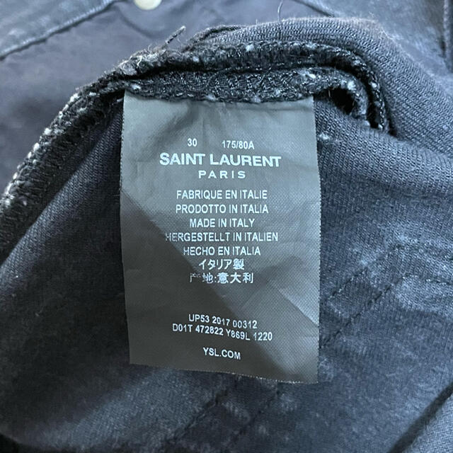 Saint Laurent(サンローラン)のサンローラン ブラックデニム 30 メンズのパンツ(デニム/ジーンズ)の商品写真