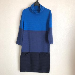 マリメッコ(marimekko)のマリメッコ ＊　タートルネック　ウールワンピース(ひざ丈ワンピース)