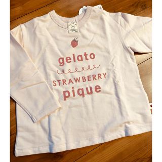 ジェラートピケ(gelato pique)のジェラートピケ キッズ ストロベリー 長袖 Tシャツ(Tシャツ/カットソー)