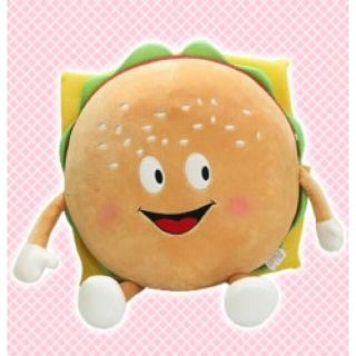 ファストフード ぬいぐるみ ハンバーガーくん 60センチ！ 2点セット(ぬいぐるみ)