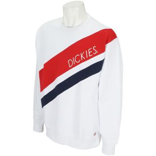 ディッキーズ(Dickies)のディッキーズ Dickies 裏起毛プリントルーズフィット配色トレーナー L(スウェット)