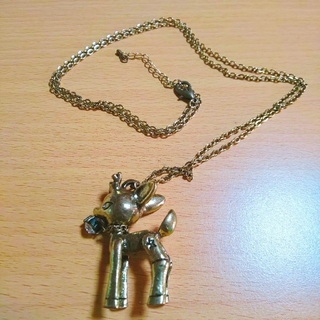 真鍮の小鹿のネックレス(ネックレス)