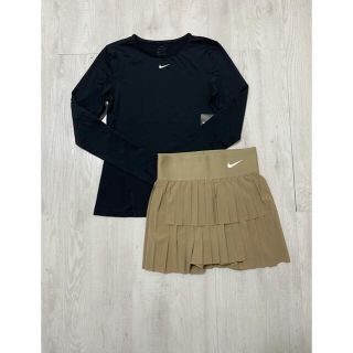 ナイキ(NIKE)のカイリー様　☆新品☆ナイキプリーツスコート　beige US-XS(ウェア)