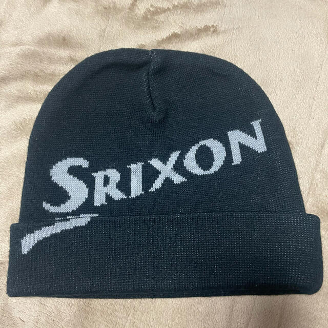 Srixon - スリクソン ニット帽 ニットキャップ ホワイトandブラック 2