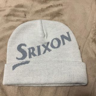 スリクソン(Srixon)のスリクソン　ニット帽 ニットキャップ ホワイトandブラック　2枚セット(ニット帽/ビーニー)