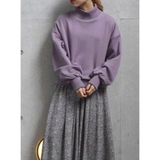 ダブルクローゼット(w closet)のwcloset ♡ リブハイネック スウェット プルオーバー (トレーナー/スウェット)