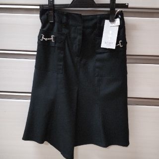 スコットクラブ(SCOT CLUB)の【未使用品】黒スカート(ひざ丈スカート)