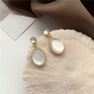 【激安美品】NO.89  925シルバー オパールピアス  韓国 アクセサリー(ピアス)