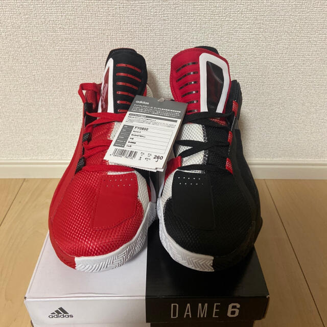 adidas - adidas DAME 6 アディダス デイム 6 バッシュ 左右 adidas - adidas DAME 6 アディダス デイム 6 バッシュ 左右