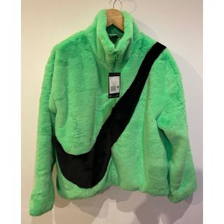 ナイキ(NIKE)の【新品定価以下】ナイキ　フェイクファー　ジャケット　グリーン　2XL(ブルゾン)