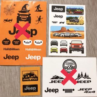 ジープ(Jeep)のYUKI様専用 新品 Jeep ステッカー 2枚(ステッカー)