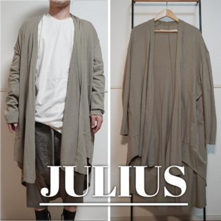 JULIUS - 【JULIUS】ユリウス/Long cardigan Sand カーディガンの通販 ...