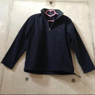 トミーヒルフィガー(TOMMY HILFIGER)の★トミーヒルフィガー トミー★フリース ネイビー Sサイズ 少々使用感等有り (その他)