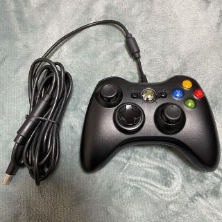 エックスボックス360(Xbox360)の【美品】XBox360 コントローラー 有線(家庭用ゲーム機本体)