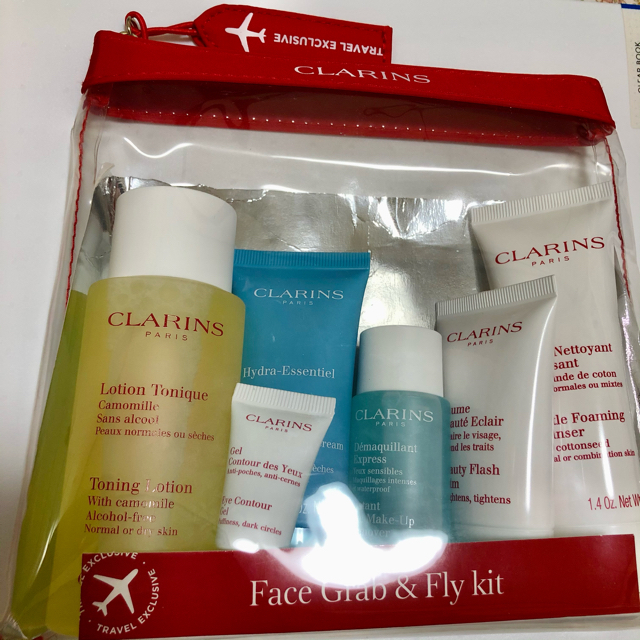 CLARINS(クラランス)のクラランス　フェイスグラブ&フライキット コスメ/美容のスキンケア/基礎化粧品(化粧水/ローション)の商品写真