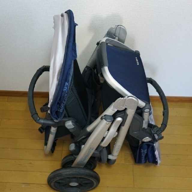 uppababy vista ベビーカー 2人乗り(+補助ステップ) ネイビー - www