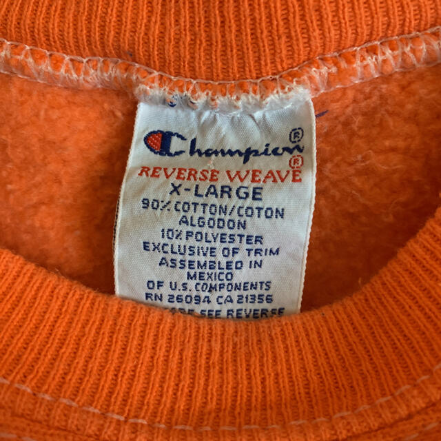 Champion(チャンピオン)の【Champion】リバースウィーブ オレンジ メンズのトップス(スウェット)の商品写真